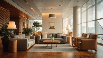 VIP Airport Lounge Premium Amenities Quiet