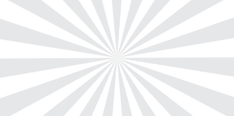 sunburst pattern white and gray design. Vintage sunrays illustration swirl line. sun beam vector banner design pop art comic burst gradient concept pattern.	