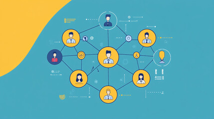 Obraz premium vector illustration of an abstract background with circles