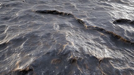 Dark Grey Rocky Surface Texture Background