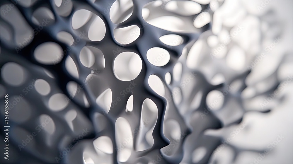 Fototapete abstract 3d network structure