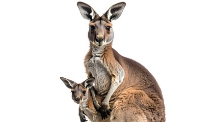 Red Kangaroo Joey in Pouch.