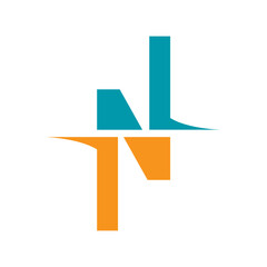 Letter N logo icon design template
