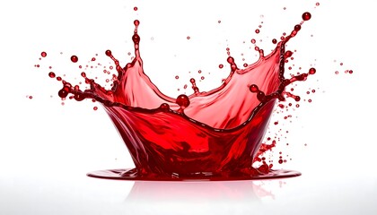 Red liquid splash crown.