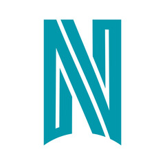 Letter N logo icon design template