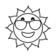 Smiling Sun with Shades