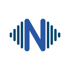 Letter N logo icon design template