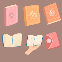 Quran illustration elemen collection