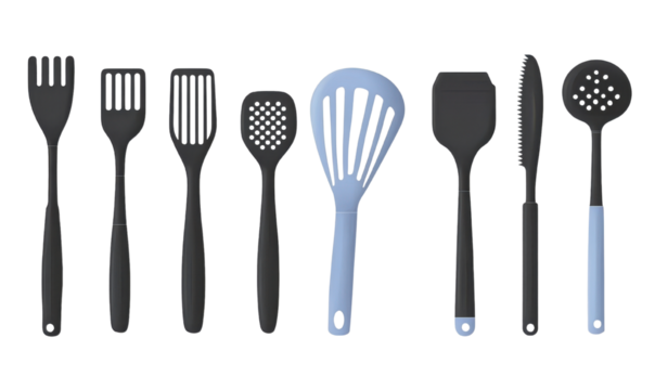 kitchen utensils set, vector illustration isolated on white background.
