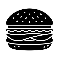 Burger Vector Design: Buns, Patty, Lettuce, and Cheese Layers in Detail