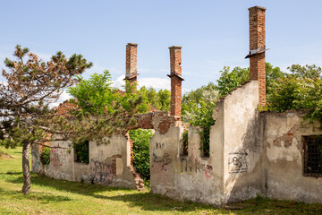 old abandoned ruin house