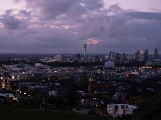 night view of the city