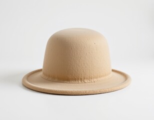 single wool hat on a white background, in a refined style, with sharp details, minimal reflection, studio glow, high resolution