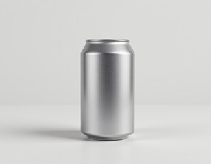 detailed aluminum can in a 3d style on a white background, with realistic textures, soft shadows, rim lighting, high resolution