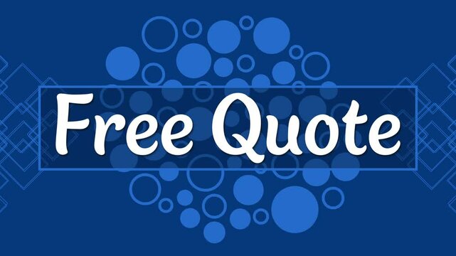 Free Quote Blue Dots Background Blinking 
