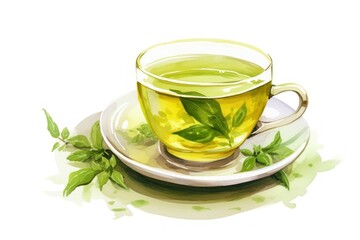 Tea saucer drink plant.