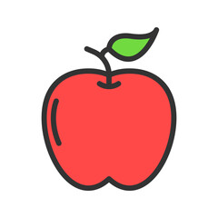 Apple icon vector image. Suitable for mobile apps, web apps and print media.