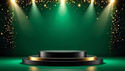 Green Stage with Awards Podium, and Spotlight.