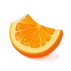 My Simple flat 2D icon, pumpkin slice isolated on a transparent background, vector, flat design, animation design, simple flat 2D icon, minimalist design, clipart. eps
