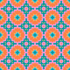 Geometric Pattern in Sunset Ocean Colors

