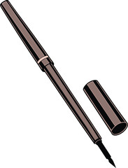 vector illustration eyeliner icon isolated on a transparent background.