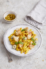Pasta mit Frischkäse