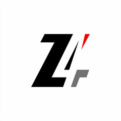 Z4 logo design or number 74.