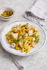 Pasta mit Frischkäse