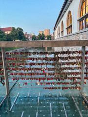 Ljubljana Cityscape with Colourful Rooftops and River View. Ljubljana’s charming cityscape with pastel rooftops, winding riverfront, and medieval architecture