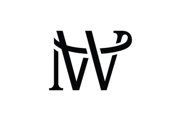 A black and white logo featuring the letters m and w intertwined together
