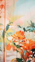 Nature wallpaper backgrounds painting graphics.