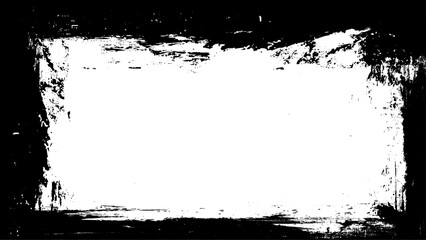 Grunge Black Frame. Social Media vector image