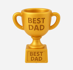 Best Dad Trophy Illustration

