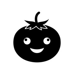 Happy Tomato with Cartoon Eyes Explore Cute Vegetable Character Illustration