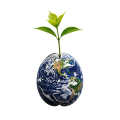 Earth and trees are important elements in environmental conservation and global warming awareness. Perfect for eco-friendly campaigns or sustainability advertisements. Realistic PNG on transparent bac