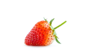 Red strawberry isolated on white background, Fresh Strawberries