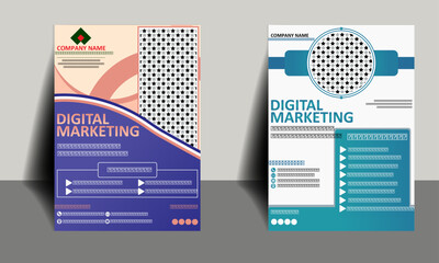 corporate identity template, And Business Flyer, Digital Marketing Flyer,