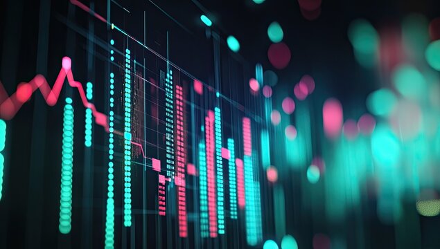 Abstract stock market data