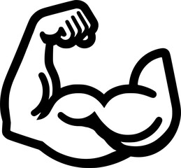 Biceps. Strond vector ilustration. sign, symbol, vector, art
