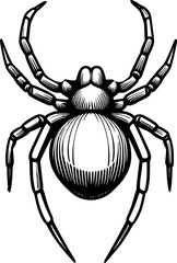 Spider. Arachnid set vector ilustration. sign, symbol, vector, art
