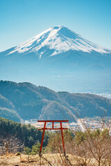 Tenku no Torii with Mount Fuji View, Kawaguchiko Lake, Japan
