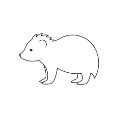 Obraz premium The Malayan Porcupine A Large Rodent From Southeast Asia On A White Backdrop
