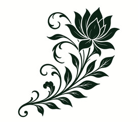 Elegant Lotus Floral Vector Design