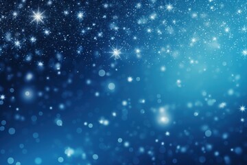 Obraz premium Soft blue background sparkling glitter starry.