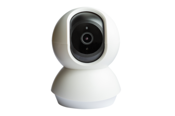 Wifi security home ip camera in PNG isolated on transparent background