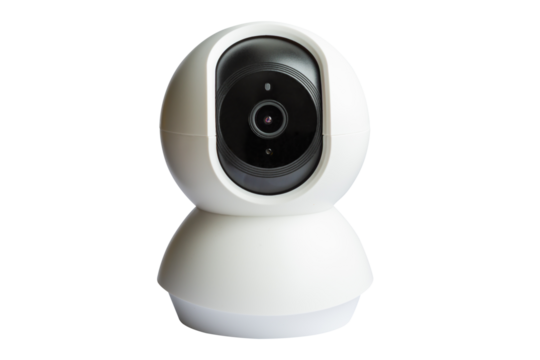 Wifi security home ip camera in PNG isolated on transparent background