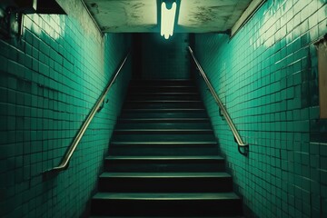 Subway Stairwell Descent