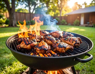 Backyard BBQ chicken