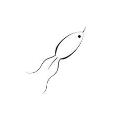 Fototapeta premium A Neuron Or Nerve Cell A Fundamental Unit Of The Brain On A White Background