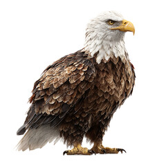 Obraz premium Majestic Bald Eagle Bird Isolated Transparent PNG Image Wildlife Ornithology Nature Photography